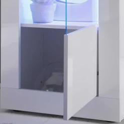 Sale Hochglanz Wohnzimmermöbel in Weiß - Sogno (zweiteilig) Wohnwände