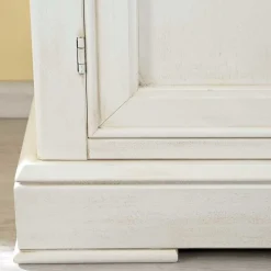 Outlet Hochkommode in Antikweiß - Annot Kommoden