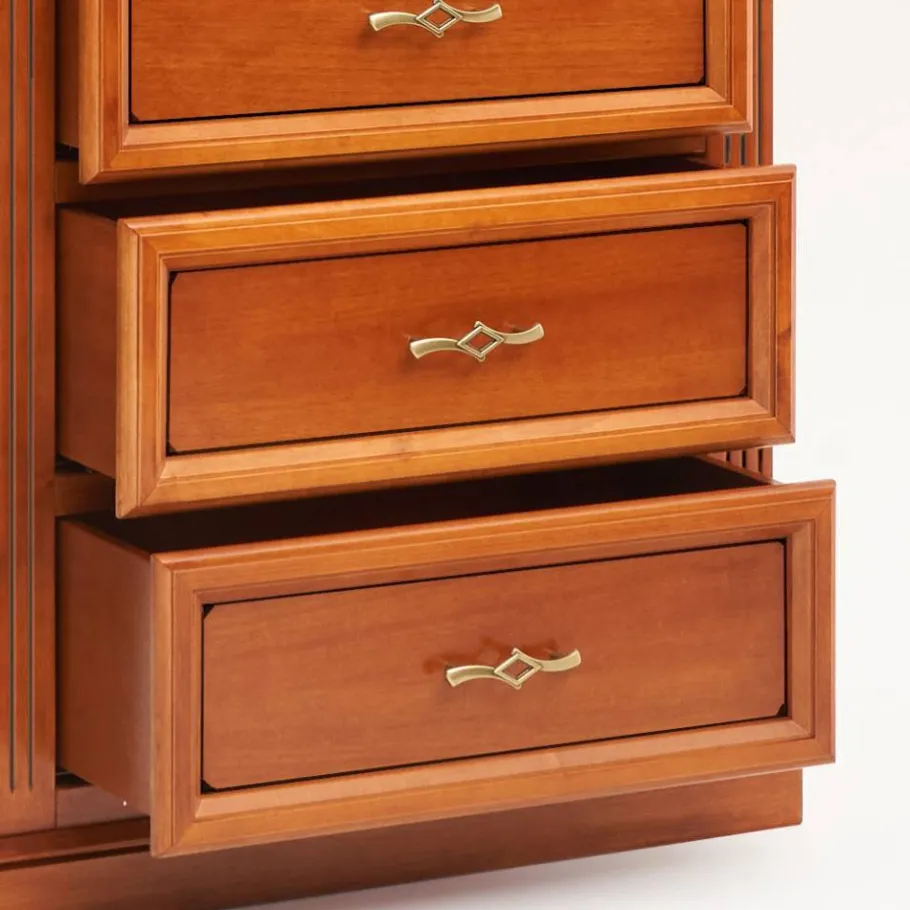 Outlet Hochkommode in Kirschbaumfarben - Manukau Kommoden