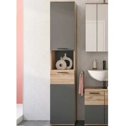 Best Hochschrank fürs Bad - 2-türig & Fach & Schublade - Depart Schränke