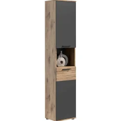 Best Hochschrank fürs Bad - 2-türig & Fach & Schublade - Depart Schränke