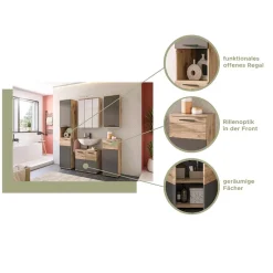 Best Hochschrank fürs Bad - 2-türig & Fach & Schublade - Depart Schränke