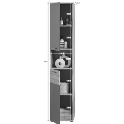 Best Hochschrank fürs Bad - 2-türig & Fach & Schublade - Depart Schränke