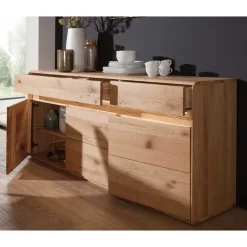 Sale Hochwertiges Wildeiche Sideboard 184x86x44 cm - Acmida Sideboards