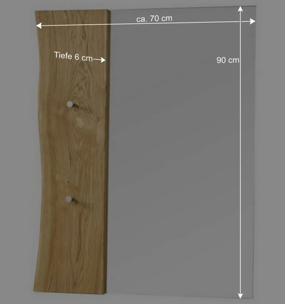 Clearance Holz Garderoben Set aus Eiche - Avidora (vierteilig) Garderoben