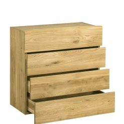 Clearance Holz Garderoben Set aus Eiche - Avidora (vierteilig) Garderoben