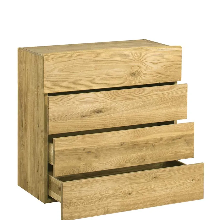 Clearance Holz Garderoben Set aus Eiche - Avidora (vierteilig) Garderoben