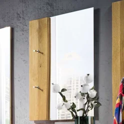 Clearance Holz Garderoben Set aus Eiche - Avidora (vierteilig) Garderoben