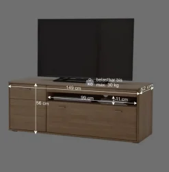 Sale Holz Wohnkombination 328 cm breit - Vernella (vierteilig) Wohnwände