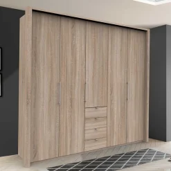 Best Holzdekor Kleiderschrank in Eiche Sägerau - Zayun Kleiderschränke|Schränke