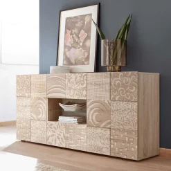 Sale Holzdekor Sideboard in Sonoma-Eiche - Bielvas Sideboards