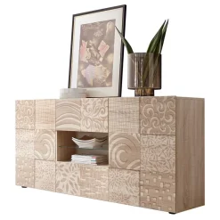 Sale Holzdekor Sideboard in Sonoma-Eiche - Bielvas Sideboards