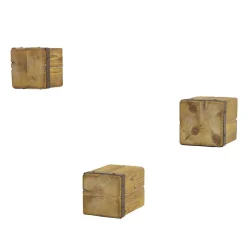 Clearance Holzklotz Wandregale aus Tanne - Vicetto (dreiteilig) Regale