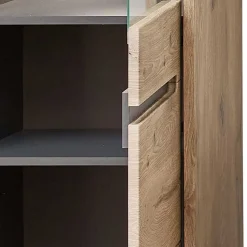 Holzoptik TV Anbauwand Set - Zelio (dreiteilig) Wohnwände