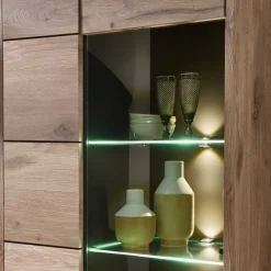 Holzoptik TV Anbauwand Set - Zelio (dreiteilig) Wohnwände