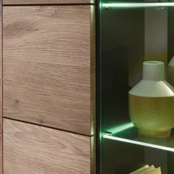 Holzoptik TV Anbauwand Set - Zelio (dreiteilig) Wohnwände