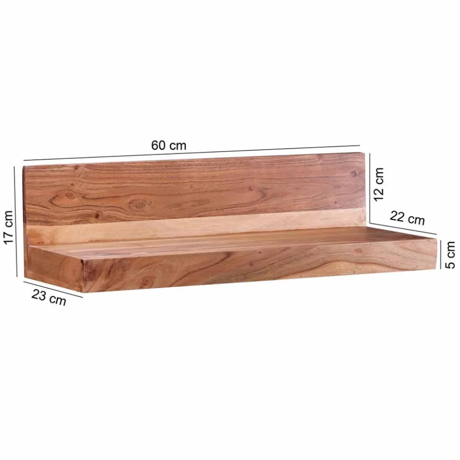 Clearance Holz-Wandboard Vislan in L-Form Regale