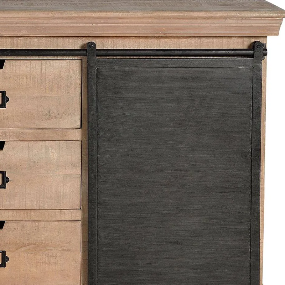 Best Industrial Chic Anrichte mit Schiebetüren - Jantonia Sideboards