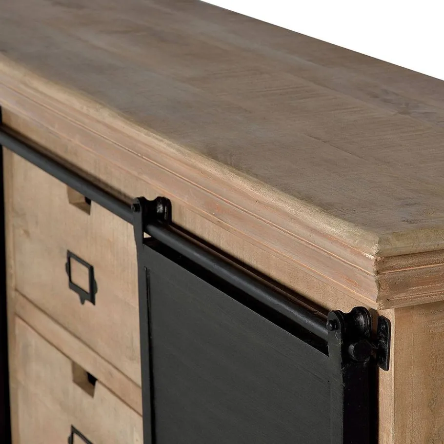 Best Industrial Chic Anrichte mit Schiebetüren - Jantonia Sideboards