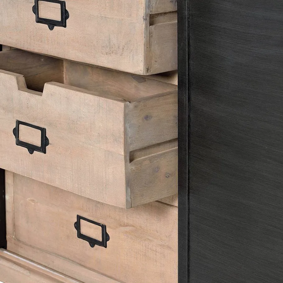 Best Industrial Chic Anrichte mit Schiebetüren - Jantonia Sideboards