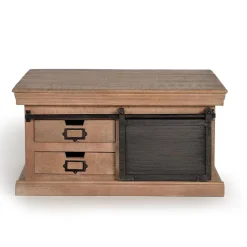 Hot Industrial Chic Couchtisch mit Stauraum - Jantonia Tische