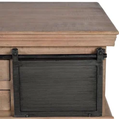 Hot Industrial Chic Couchtisch mit Stauraum - Jantonia Tische