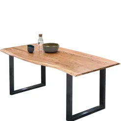 New Industrial Esstisch mit Baumkante Akazie - Hovalta Tische