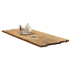 Industrial Esstisch mit Teak Altholzplatte - Banyo Tische