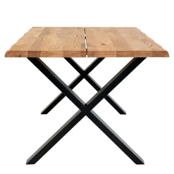 Sale Industrial Esszimmertisch mit Baumkante Eiche - Hiloria Tische