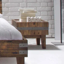 Best Industry Design Nachttisch Demy aus Holz massiv Akazie Kommoden