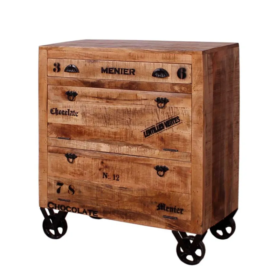 Best Industry Garderobenmöbel Indri aus Mangobaum Massivholz (sechsteilig) Garderoben