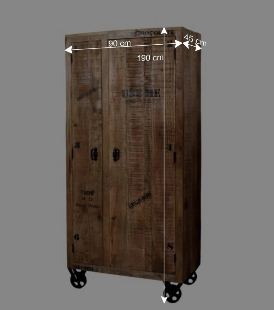 Best Industry Garderobenmöbel Indri aus Mangobaum Massivholz (sechsteilig) Garderoben