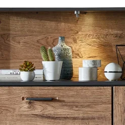 Outlet Industry TV Board & Highboard Set - Xindus (zweiteilig) Wohnwände