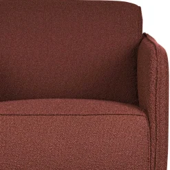 Best Kastanienfarbener Boucle Polstersessel mit Federkern - Asmatio Sessel