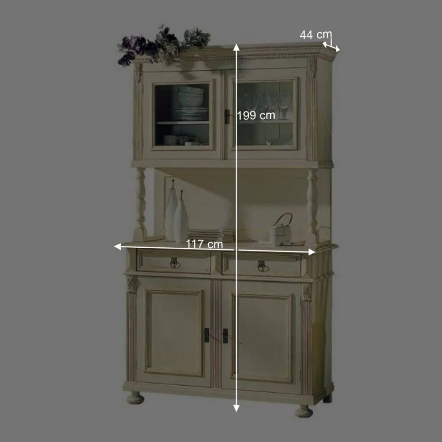 Best Küchenbuffet Francis in Antikweiß Kommoden