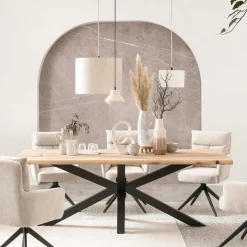 Küchentisch mit Baumkanten Eiche - Deconda Tische