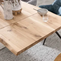 Küchentisch mit Baumkanten Eiche - Deconda Tische