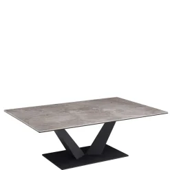 Best Keramik Wohnzimmertisch mit V Säulengestell - Ravela Tische