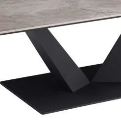 Best Keramik Wohnzimmertisch mit V Säulengestell - Ravela Tische