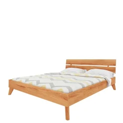 Best Kernbuche Massivholzbett mit Unterlänge 190 - Junola I Betten