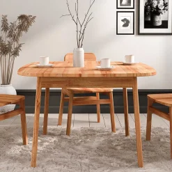 New Kernbuche Tisch mit 100 cm Tiefe - Lana Tische