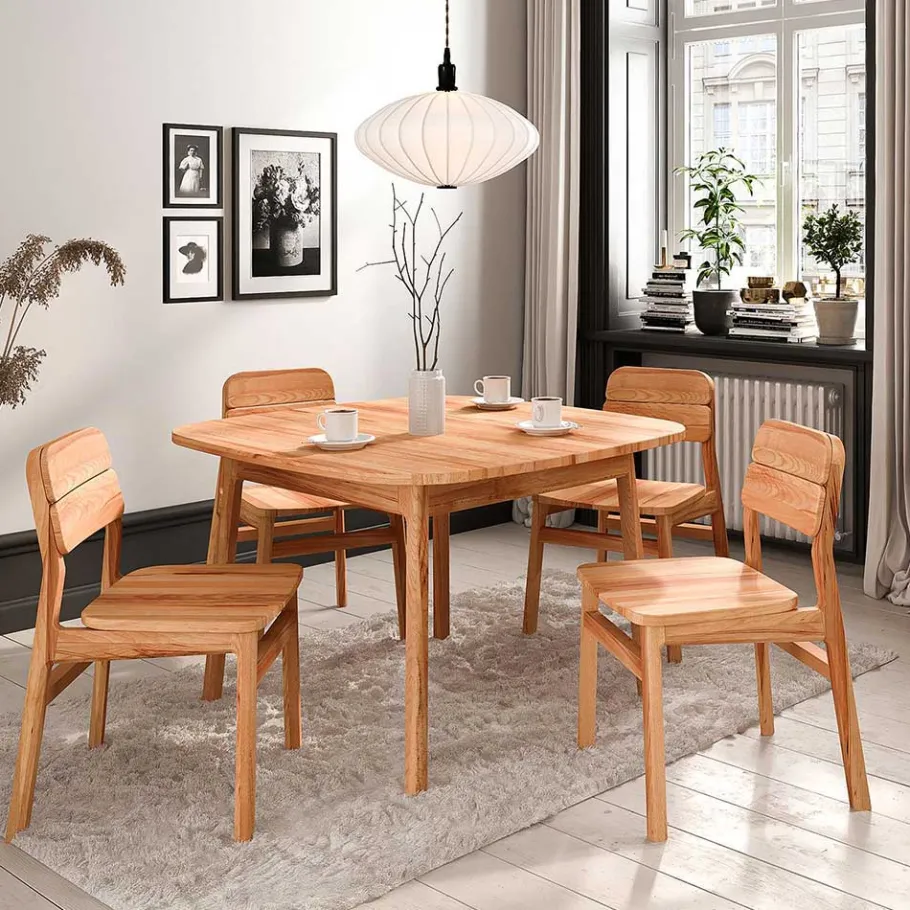 New Kernbuche Tisch mit 100 cm Tiefe - Lana Tische