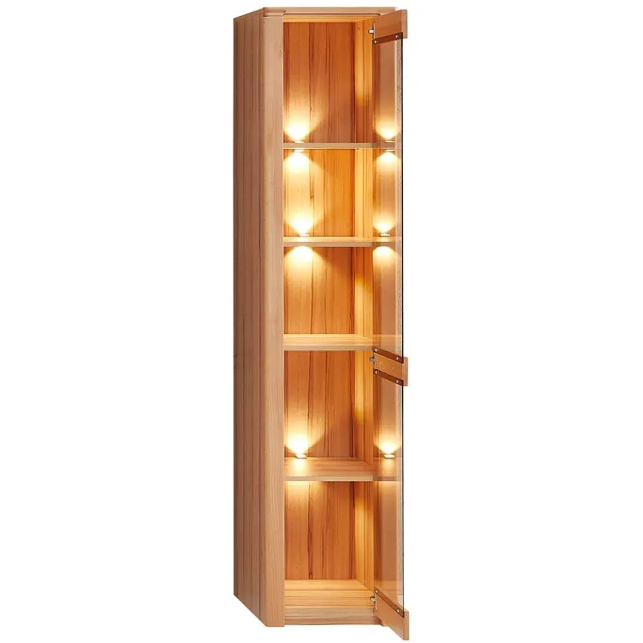Best Kernbuche Vitrine mit einer Tür - Amyonta Vitrinen|Schränke