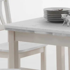 Online Kiefer Esstisch Vironegras in Weiß Tische