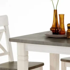 Kiefer Esstisch Yoan in Weiß Grau Tische