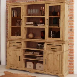 Outlet Kiefernholz Buffet gebeizt und geölt - Lulzima Kommoden