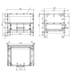 Sale Kinderzimmer Nachtkommode in Weiß - Ellen Kommoden