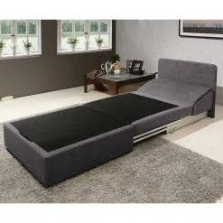 Sale Klappsessel in Silber Grau Webstoff - Belania Sofas