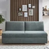 Best Klappsofa für zwei Personen in Graugrün - Legero Sofas