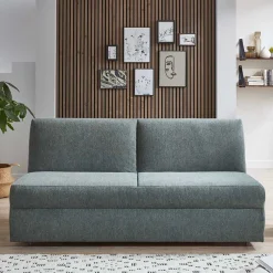 Best Klappsofa für zwei Personen in Graugrün - Legero Sofas